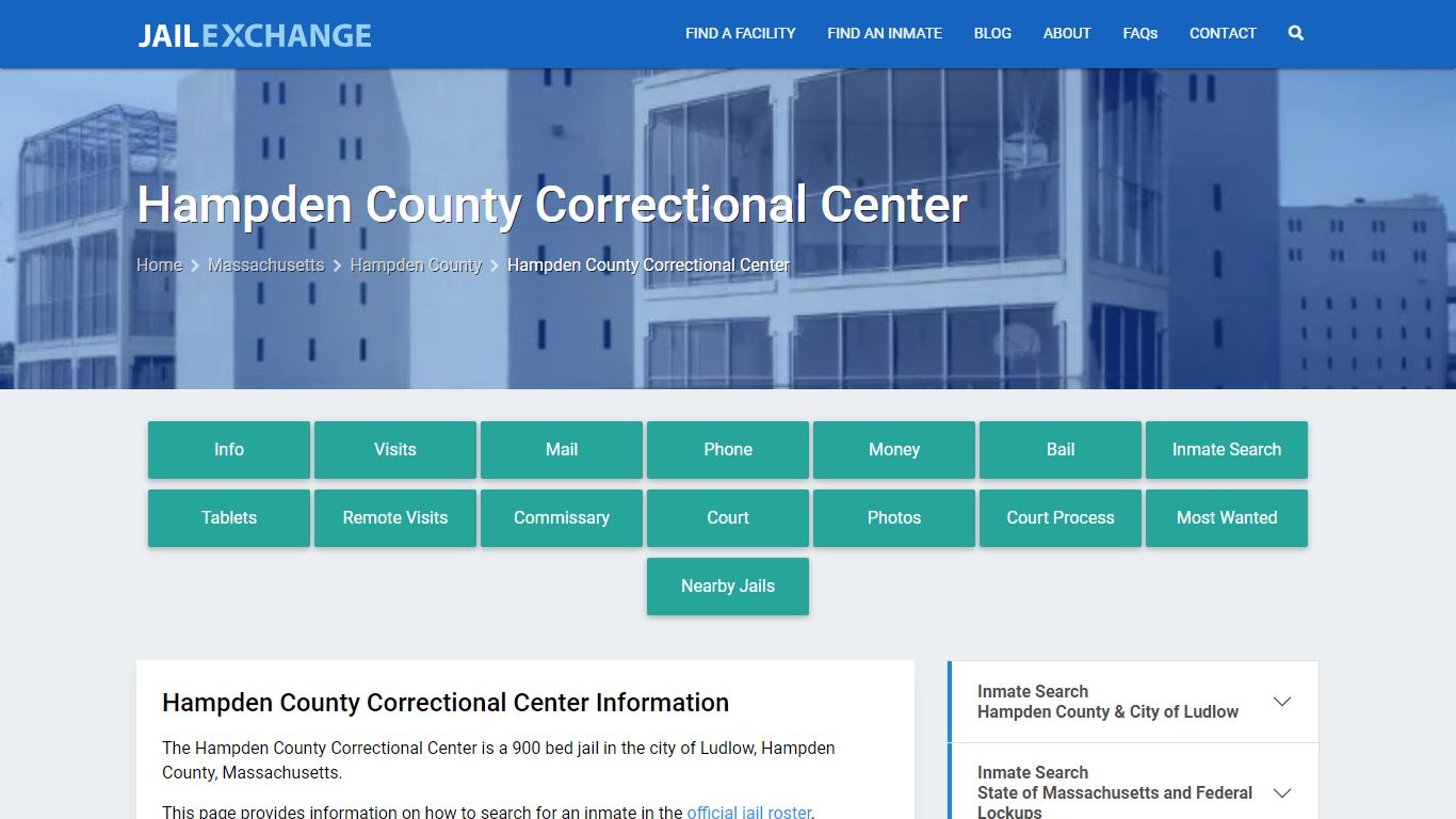 Hampden County Correctional Center - Jail Exchange